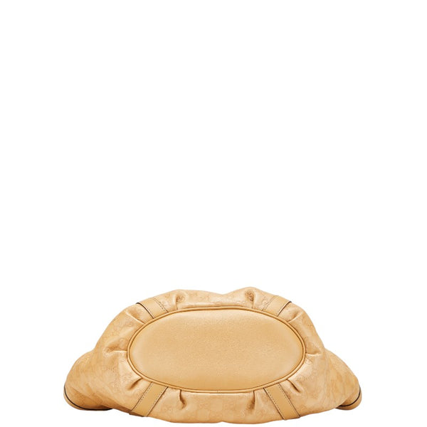 グッチ グッチシマ トートバッグ 211982 ベージュ レザー レディース GUCCI 【中古】
