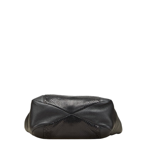 グッチ トートバッグ ショルダーバッグ 257051 ブラック レザー パイソン レディース GUCCI 【中古】