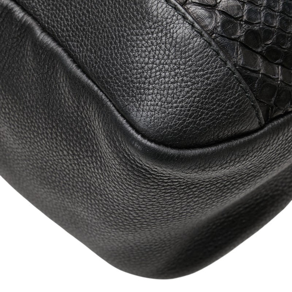 グッチ トートバッグ ショルダーバッグ 257051 ブラック レザー パイソン レディース GUCCI 【中古】