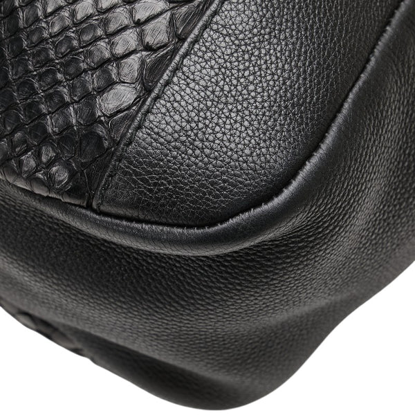 グッチ トートバッグ ショルダーバッグ 257051 ブラック レザー パイソン レディース GUCCI 【中古】