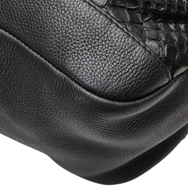 グッチ トートバッグ ショルダーバッグ 257051 ブラック レザー パイソン レディース GUCCI 【中古】