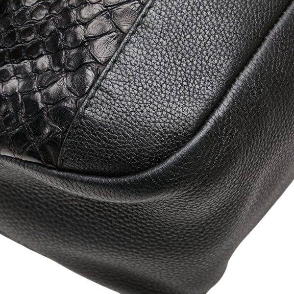 グッチ トートバッグ ショルダーバッグ 257051 ブラック レザー パイソン レディース GUCCI 【中古】