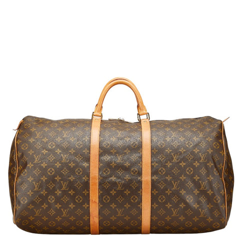 ルイ ヴィトン モノグラム キーポル60 ボストンバッグ トラベルバッグ M41422 ブラウン PVC レザー レディース LOUIS VUITTON 【中古】