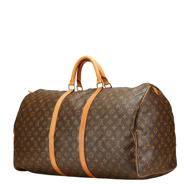 ルイ ヴィトン モノグラム キーポル60 ボストンバッグ トラベルバッグ M41422 ブラウン PVC レザー レディース LOUIS VUITTON 【中古】