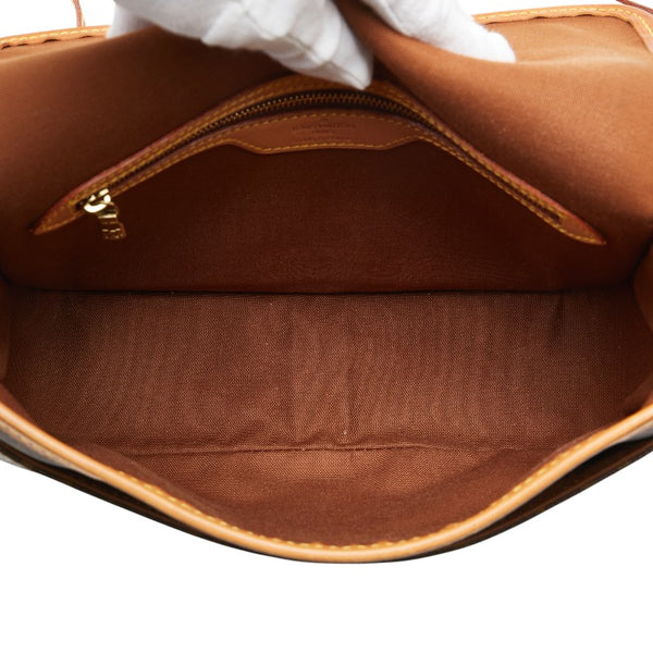 ルイ ヴィトン モノグラム ソローニュ ショルダーバッグ M42250 ブラウン PVC レザー レディース LOUIS VUITTON 【中古】