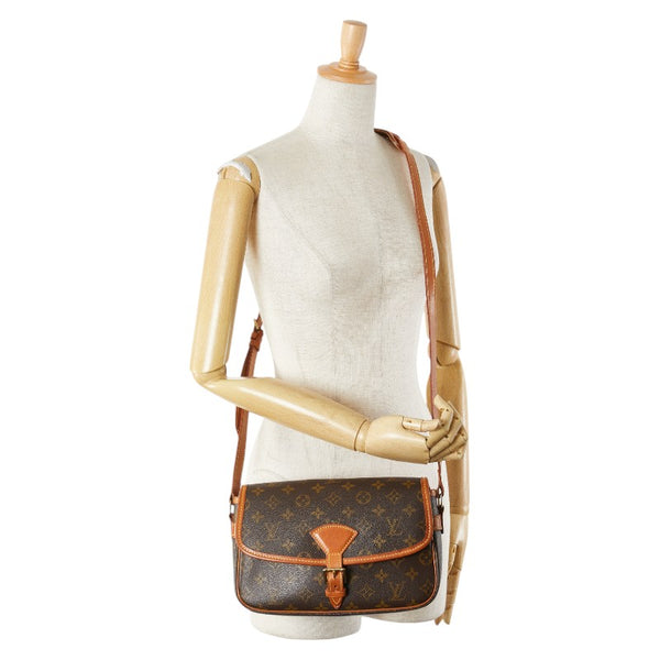 ルイ ヴィトン モノグラム ソローニュ ショルダーバッグ M42250 ブラウン PVC レザー レディース LOUIS VUITTON 【中古】