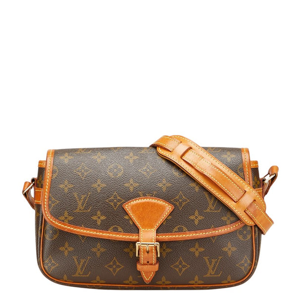 ルイ ヴィトン モノグラム ソローニュ ショルダーバッグ M42250 ブラウン PVC レザー レディース LOUIS VUITTON 【中古】