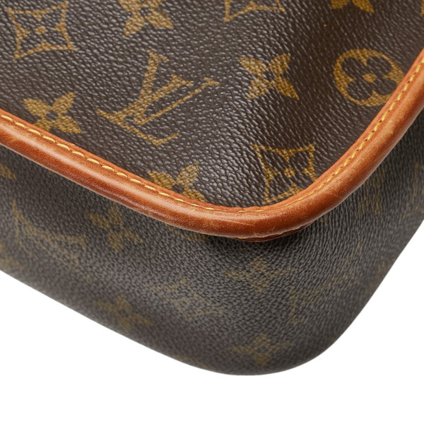ルイ ヴィトン モノグラム ソローニュ ショルダーバッグ M42250 ブラウン PVC レザー レディース LOUIS VUITTON 【中古】