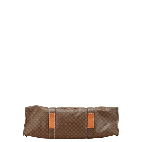 セリーヌ マカダム トートバッグ ブラウン PVC レザー レディース CELINE 【中古】