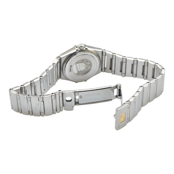 オメガ コンステレーション 腕時計 1562.40 クオーツ ブラック文字盤 ステンレススチール レディース OMEGA 【中古】