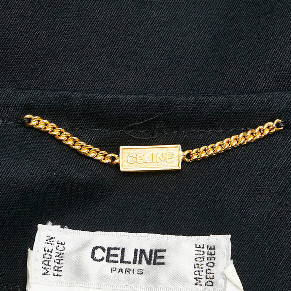 セリーヌ 半袖シャツワンピース サイズ:42 ブラック コットン レディース CELINE 【中古】