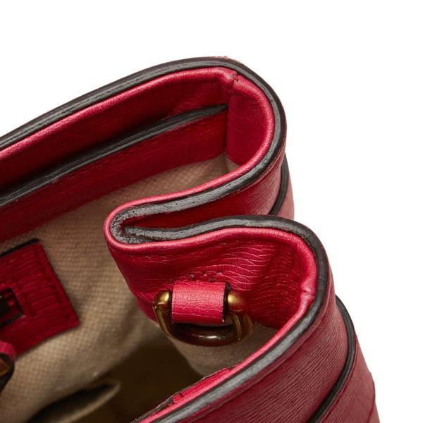 グッチ ホースビット トートバッグ ショルダーバッグ 2WAY 319795 ピンク レザー レディース GUCCI 【中古】