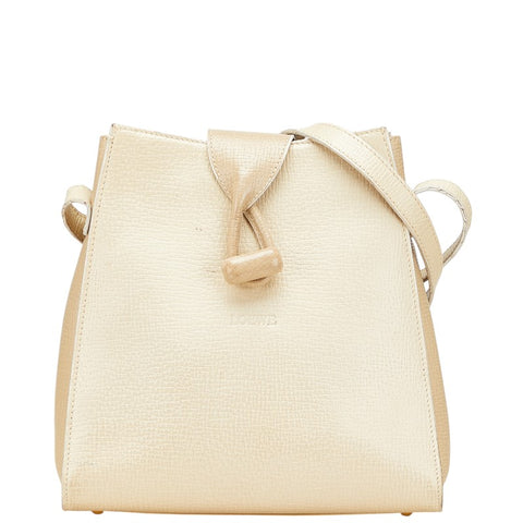 ロエベ ショルダーバッグ アイボリー レザー レディース LOEWE 【中古】