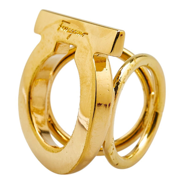 サルヴァトーレフェラガモ ガンチーニ スカーフリング ゴールド メッキ レディース Salvatore Ferragamo 【中古】