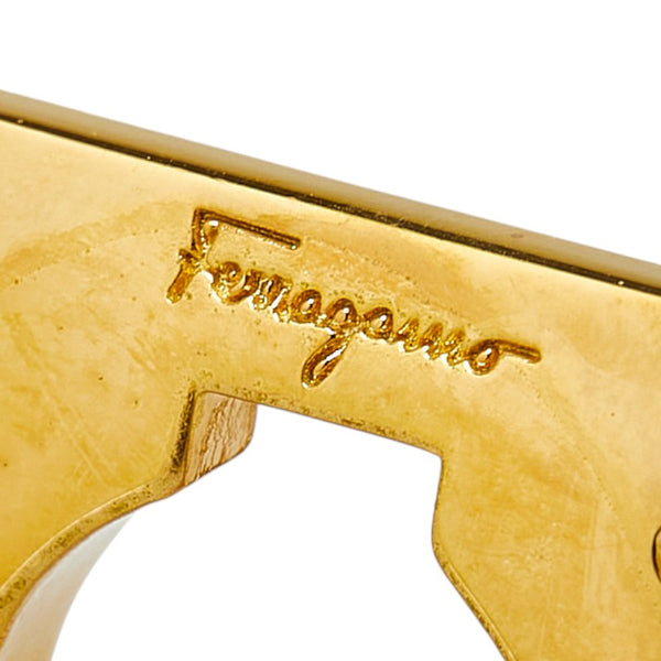 サルヴァトーレフェラガモ ガンチーニ スカーフリング ゴールド メッキ レディース Salvatore Ferragamo 【中古】