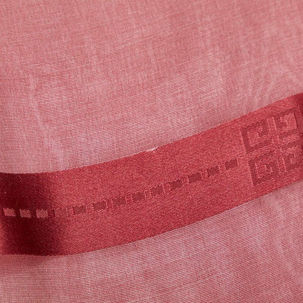 ジバンシー ロゴ スカーフ ワインレッド ボルドー シルク レディース Givenchy 【中古】