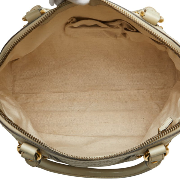 グッチ グッチシマ ハンドバッグ 282299 アイボリー ホワイト レザー レディース GUCCI 【中古】