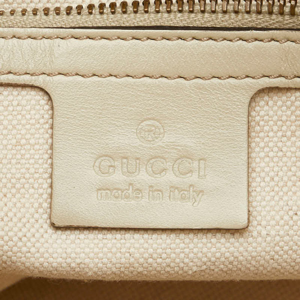 グッチ グッチシマ ハンドバッグ 282299 アイボリー ホワイト レザー レディース GUCCI 【中古】