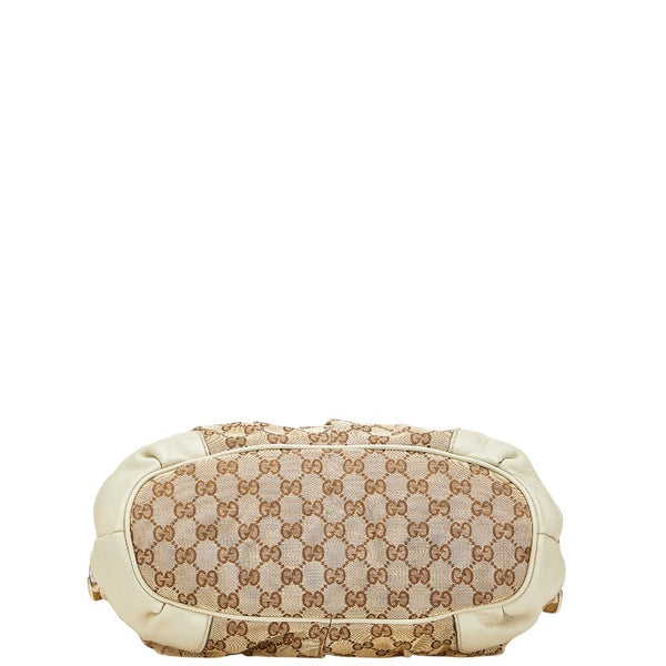 グッチ GGキャンバス スーキー ハンドバッグ ショルダーバッグ 2WAY 247902 ベージュ ホワイト キャンバス レザー レディース GUCCI 【中古】