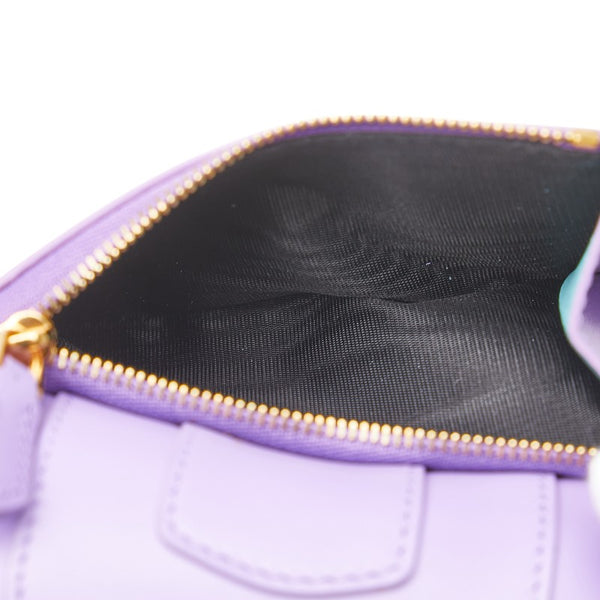 ブルガリ セルペンティ 二つ折り財布 パープル レザー レディース BVLGARI 【中古】