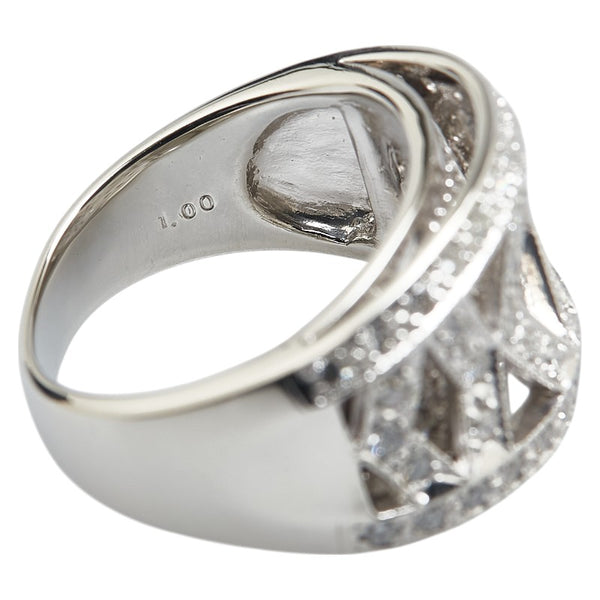 Pt900 プラチナ ダイヤ1.00ct リング 指輪 レディース 12.5号 【中古】