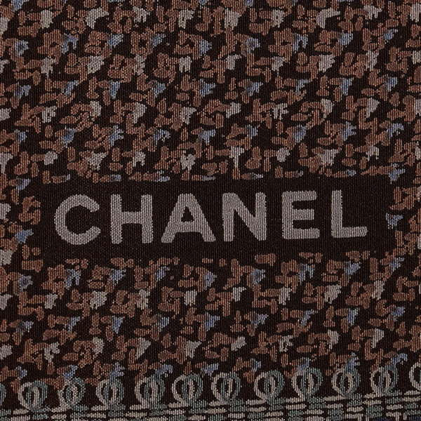 シャネル スカーフ ブラウン マルチカラー シルク レディース CHANEL 【中古】