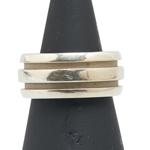 ティファニー アトラス グルーブド ダブルライン リング 指輪 SV925 シルバー レディース TIFFANY&Co. 【中古】