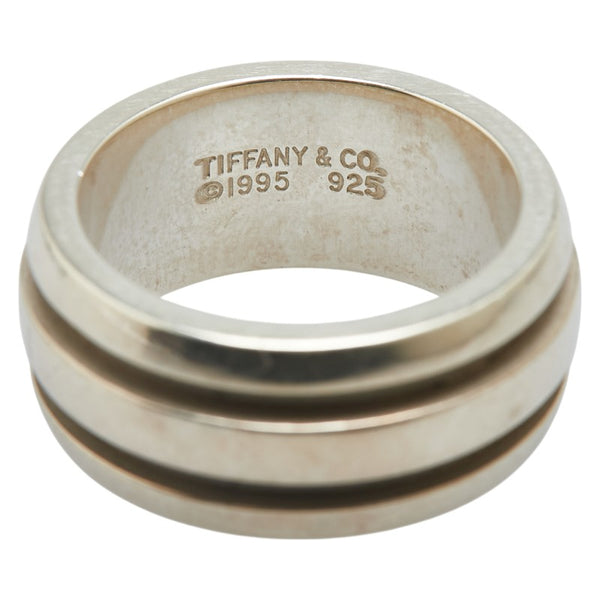 ティファニー アトラス グルーブド ダブルライン リング 指輪 SV925 シルバー レディース TIFFANY&Co. 【中古】