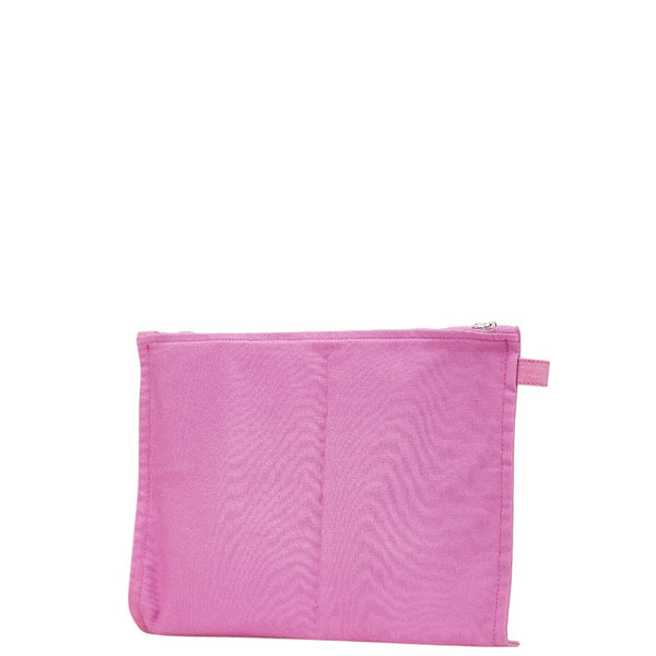エルメス ボラボラ ポーチGM フラットポーチ ピンク キャンバス レディース HERMES 【中古】