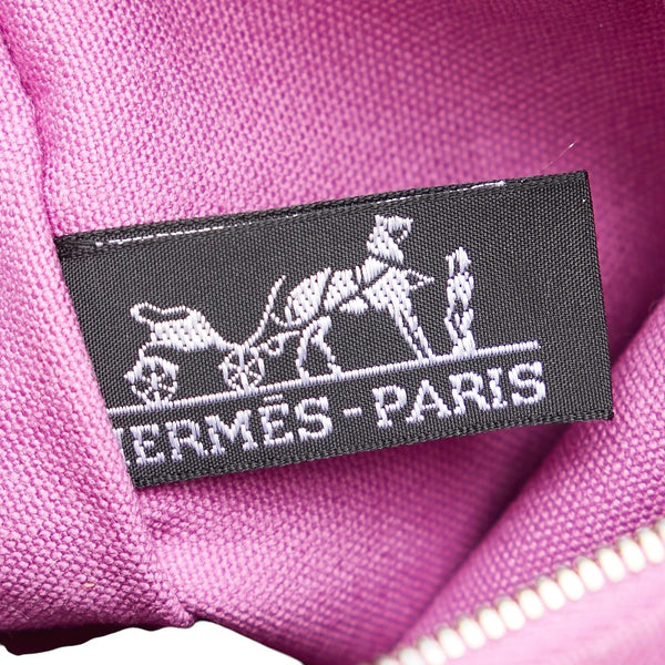 エルメス ボラボラ ポーチGM フラットポーチ ピンク キャンバス レディース HERMES 【中古】