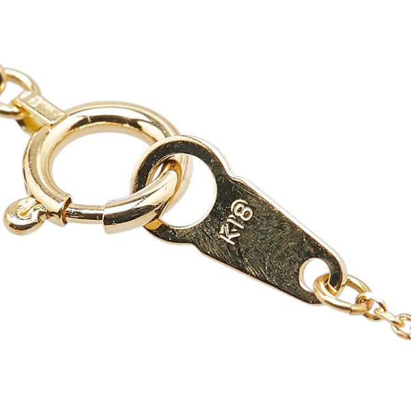 K18YG イエローゴールド ダイヤ0.75ct パヴェ ペンダントネックレス レディース 【中古】