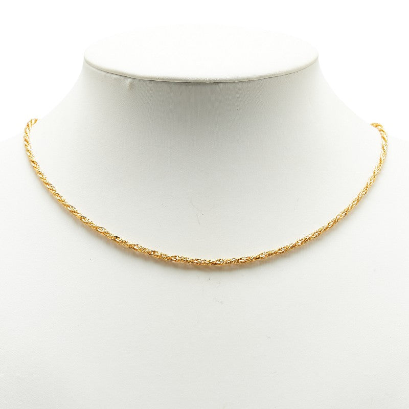 サンローラン チェーンネックレス ゴールド メッキ レディース SAINT LAURENT 【中古】