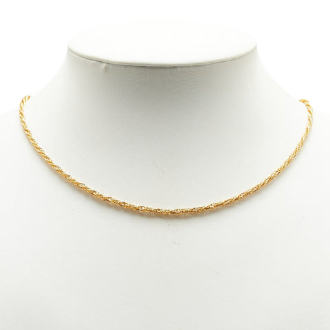 サンローラン チェーンネックレス ゴールド メッキ レディース SAINT LAURENT 【中古】