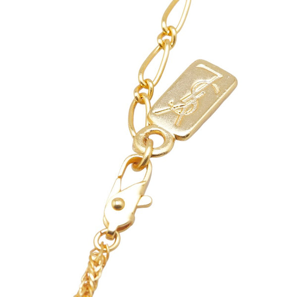 サンローラン チェーンネックレス ゴールド メッキ レディース SAINT LAURENT 【中古】
