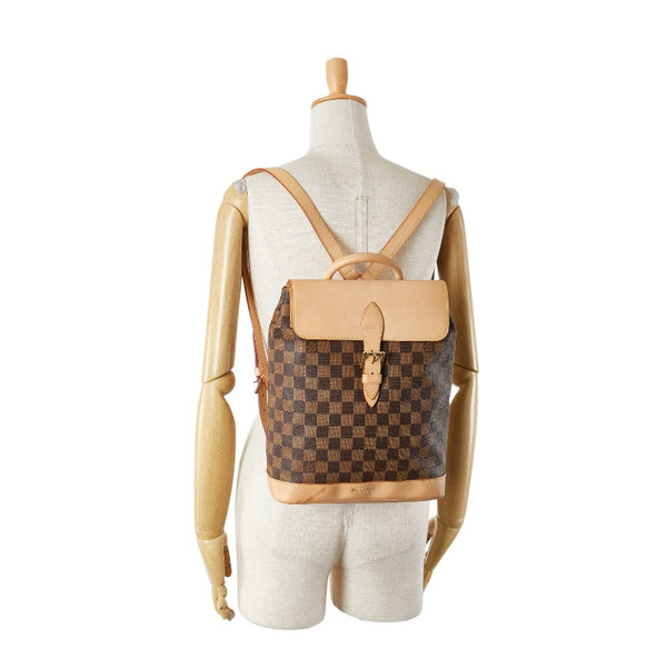 ルイ ヴィトン ダミエ アルルカン リュック バックパック N99038 ブラウン PVC レザー レディース LOUIS VUITTON 【中古】