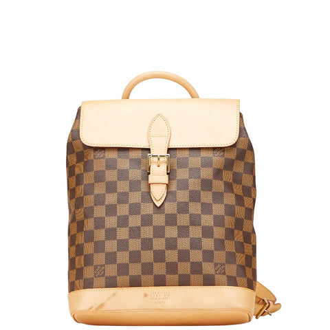 ルイ ヴィトン ダミエ アルルカン リュック バックパック N99038 ブラウン PVC レザー レディース LOUIS VUITTON 【中古】