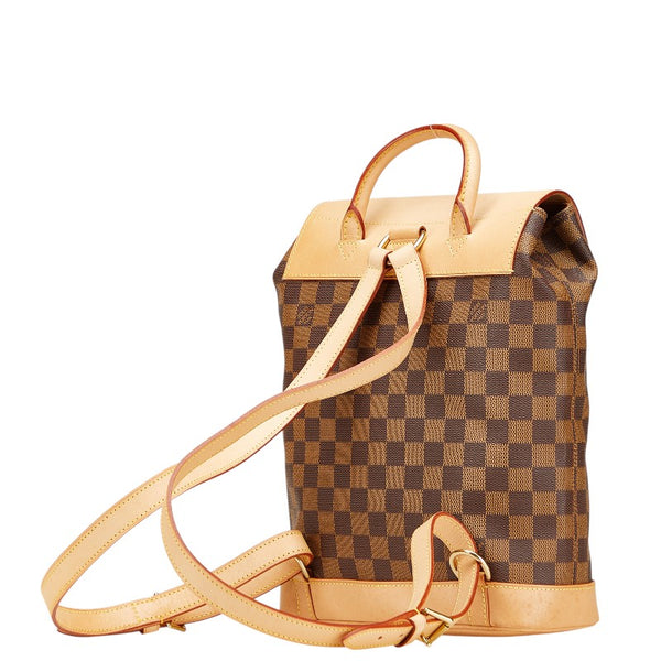 ルイ ヴィトン ダミエ アルルカン リュック バックパック N99038 ブラウン PVC レザー レディース LOUIS VUITTON 【中古】