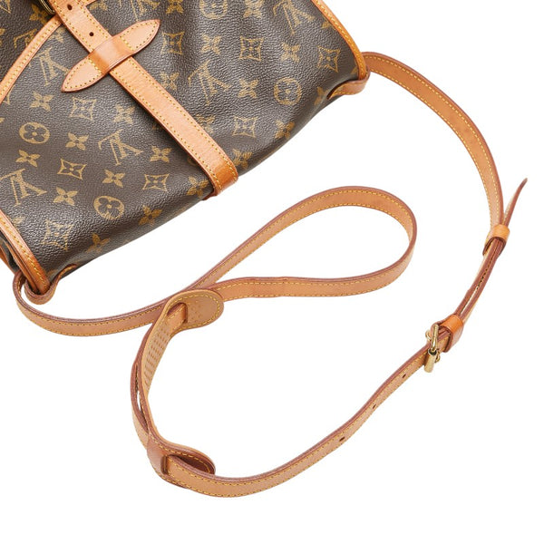 ルイ ヴィトン モノグラム ソミュール30 斜め掛け ショルダーバッグ M42256 ブラウン PVC レザー レディース LOUIS VUITTON 【中古】