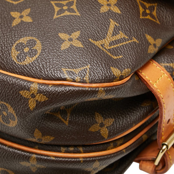 ルイ ヴィトン モノグラム ソミュール30 斜め掛け ショルダーバッグ M42256 ブラウン PVC レザー レディース LOUIS VUITTON 【中古】