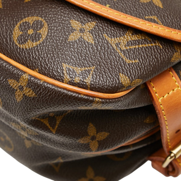 ルイ ヴィトン モノグラム ソミュール30 斜め掛け ショルダーバッグ M42256 ブラウン PVC レザー レディース LOUIS VUITTON 【中古】
