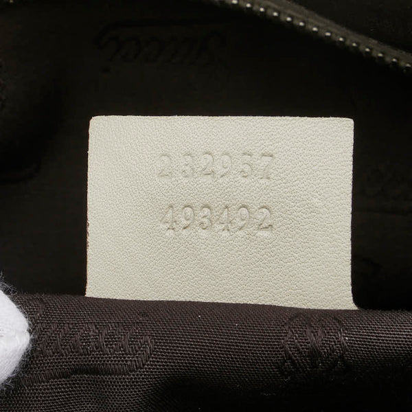 グッチ グッチシマ GGツインズ トートバッグ ショルダーバッグ 232957 アイボリー グレー レザー レディース GUCCI 【中古】