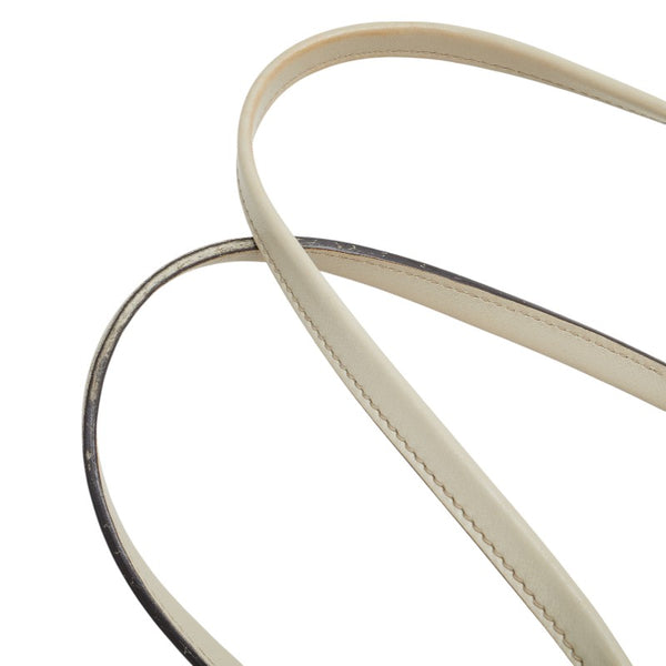 グッチ グッチシマ GGツインズ トートバッグ ショルダーバッグ 232957 アイボリー グレー レザー レディース GUCCI 【中古】