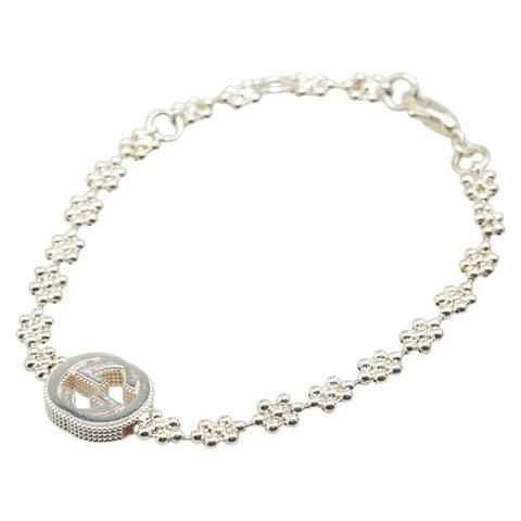 グッチ インターロッキングG ブレスレット 481687 SV925 シルバー レディース GUCCI 【中古】