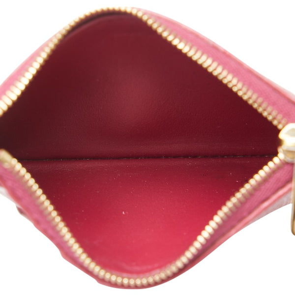 セリーヌ フラグメントケース カードケース ピンク ボルドー レザー レディース CELINE 【中古】