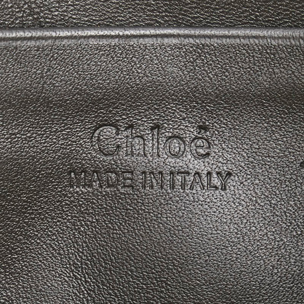 クロエ フェイ 斜め掛け ショルダーバッグ ブラック レザー スウェード レディース Chloe 【中古】