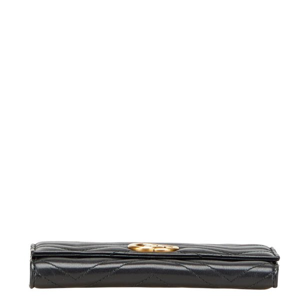 グッチ GGマーモント 長財布 443436 ブラック レザー レディース GUCCI 【中古】