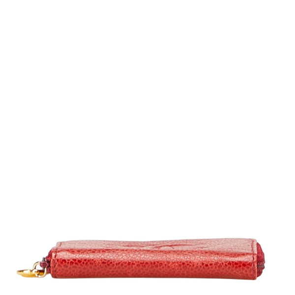 シャネル ココマーク コインケース 小銭入れ レッド キャビアスキン レディース CHANEL 【中古】