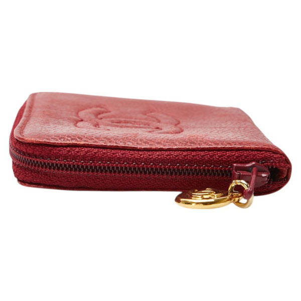 シャネル ココマーク コインケース 小銭入れ レッド キャビアスキン レディース CHANEL 【中古】