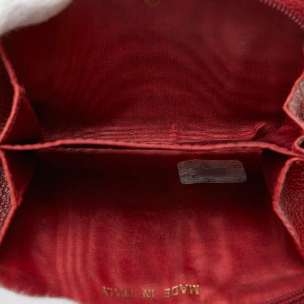 シャネル ココマーク コインケース 小銭入れ レッド キャビアスキン レディース CHANEL 【中古】