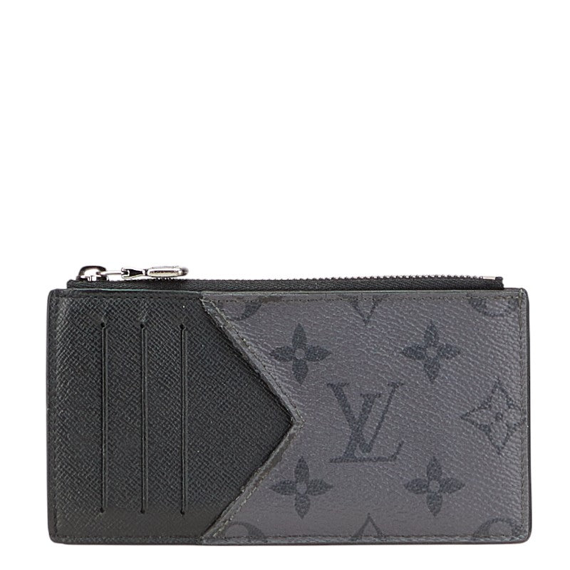ルイ ヴィトン モノグラム エクリプス コインカード ホルダー カードケース コインケース M69533 ブラック PVC レザー メンズ LOUIS VUITTON 【中古】